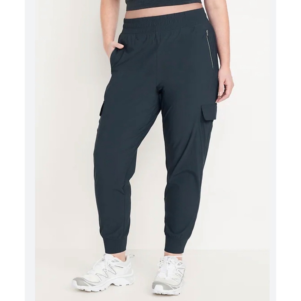 Old Navy Sporty StretchTech Cargo Jogger Pants Womens XXL Neutral Athleisure Gym